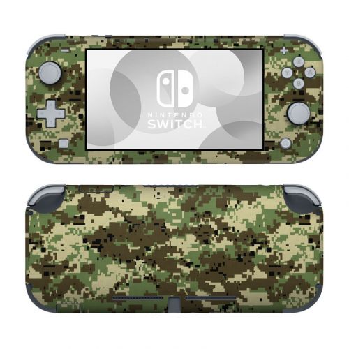 Digital Woodland Camo Nintendo Switch Lite Skin