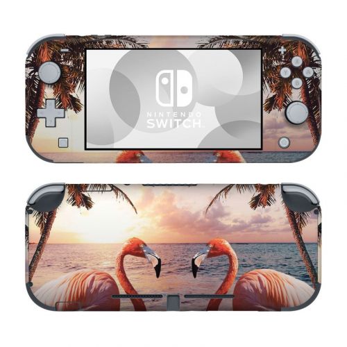 Flamingo Palm Nintendo Switch Lite Skin