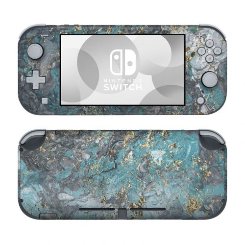 Gilded Glacier Marble Nintendo Switch Lite Skin