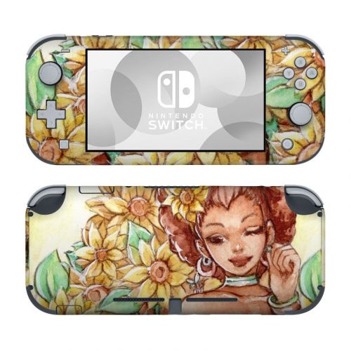 Lady Sunflower Nintendo Switch Lite Skin