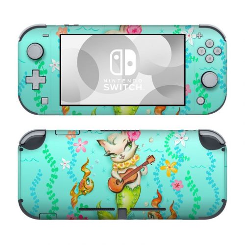 Merkitten with Ukelele Nintendo Switch Lite Skin
