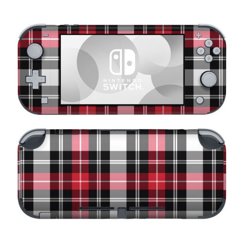 Red Plaid Nintendo Switch Lite Skin