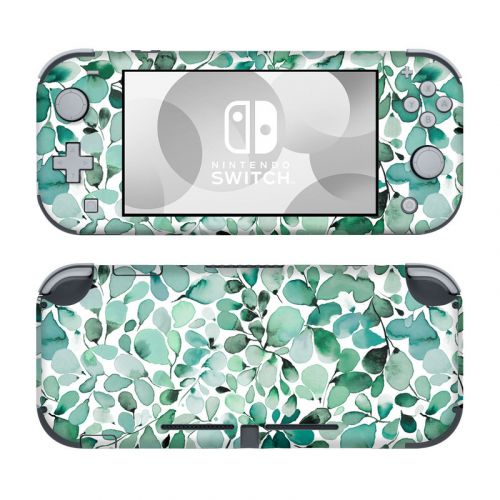 Watercolor Eucalyptus Leaves Nintendo Switch Lite Skin