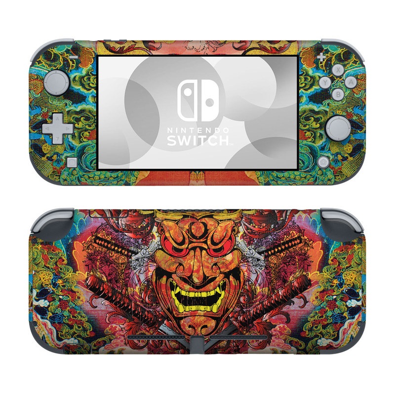 Nintendo Switch Lite Skin design of Art, Psychedelic art, Visual arts, Illustration, Fictional character, Demon, with red, orange, yellow colors