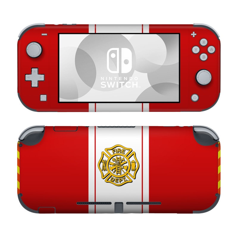 Nintendo Switch Lite Skin design of Military rank, Flag, with white, red, yellow colors