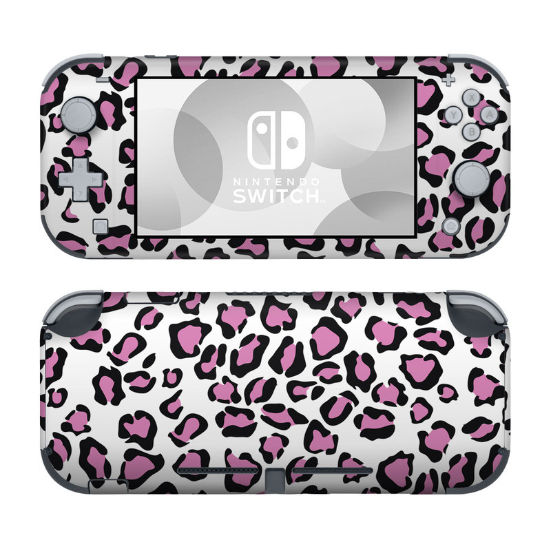 Nintendo Switch Lite Skin design of Pink, Pattern, Design, Textile, Magenta, with white, black, gray, purple, red colors