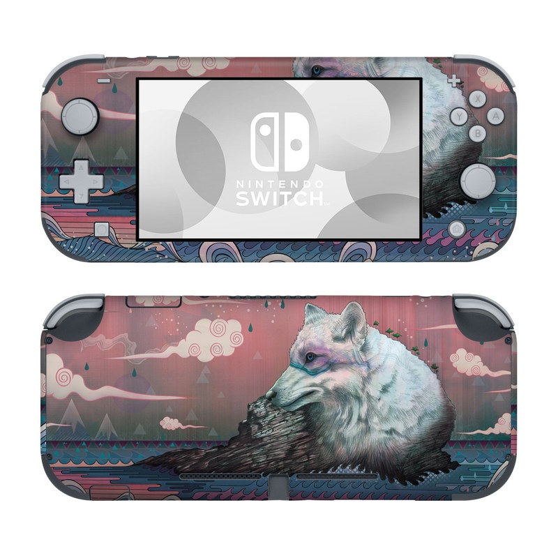 Nintendo Switch Lite Skin design of Illustration, Art, with gray, black, blue, red, purple colors