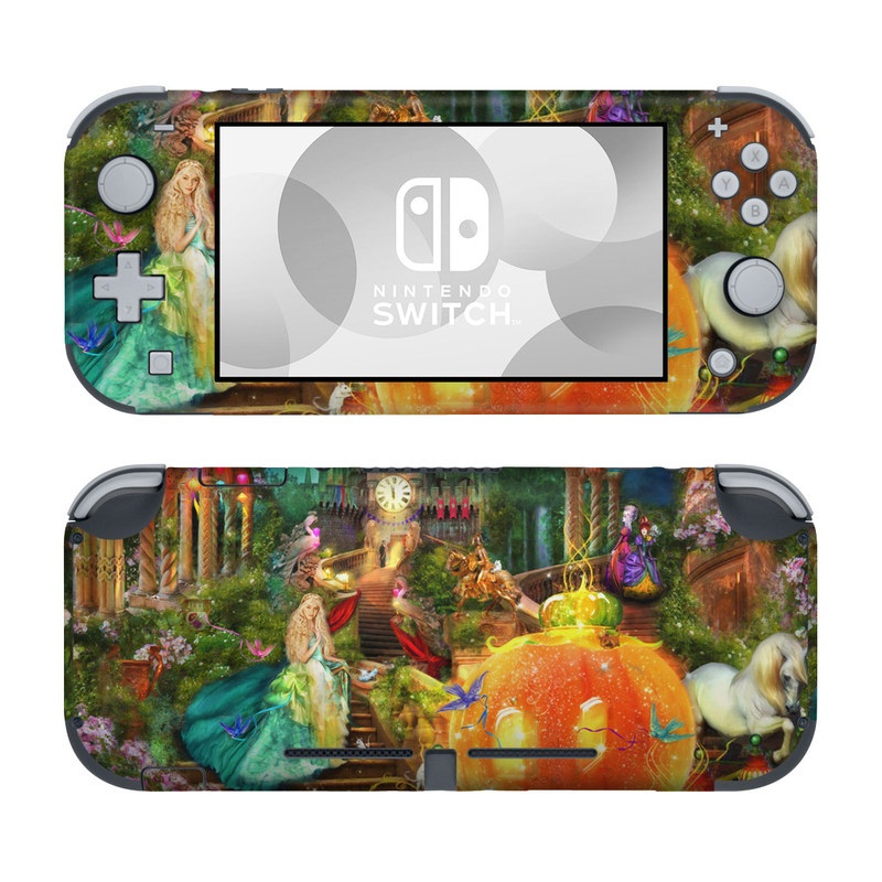 Nintendo Switch Lite Skin design of Mythology, Adventure game, World, Fictional character, Theatrical scenery, Art, with yellow, orange, blue, green, red, purple, white, black colors