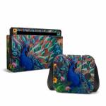 Coral Peacock Nintendo Switch Skin