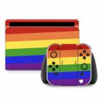 Rainbow Stripe Nintendo Switch Skin