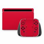 Solid State Red Nintendo Switch Skin