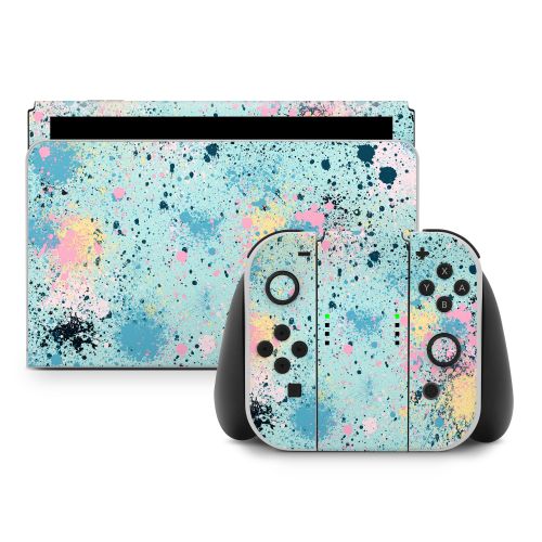 Abstract Ink Splatter Nintendo Switch Skin