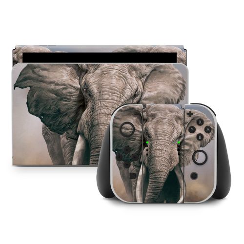 African Elephant Nintendo Switch Skin