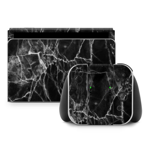 Black Marble Nintendo Switch Skin