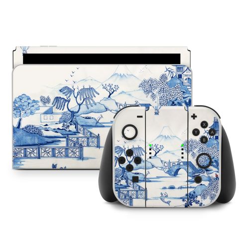 Blue Willow Nintendo Switch Skin