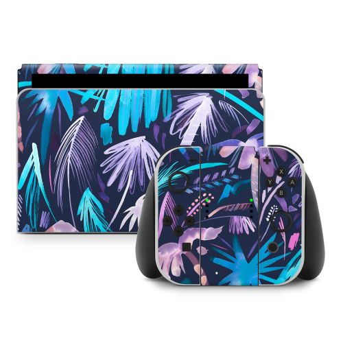 Brushstroke Palms Nintendo Switch Skin