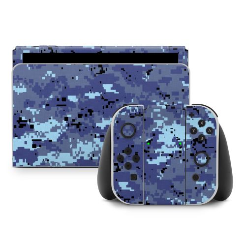 Digital Sky Camo Nintendo Switch Skin