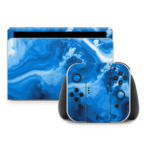 Sapphire Agate Nintendo Switch Skin