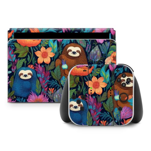 Garden of Slothy Delights Nintendo Switch Skin