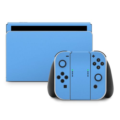 Solid State Blue Nintendo Switch Skin