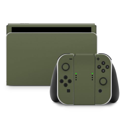 Solid State Olive Drab Nintendo Switch Skin