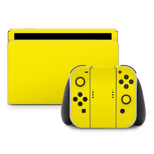Solid State Yellow Nintendo Switch Skin