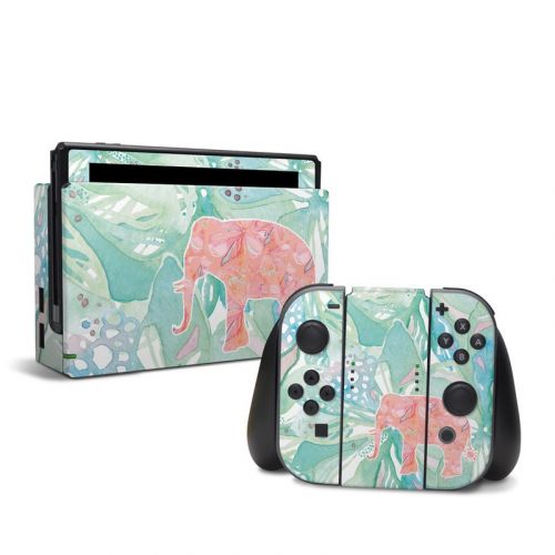 Tropical Elephant Nintendo Switch Skin