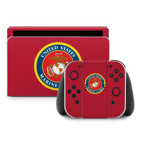 USMC Red Nintendo Switch Skin