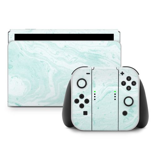 Winter Green Marble Nintendo Switch Skin