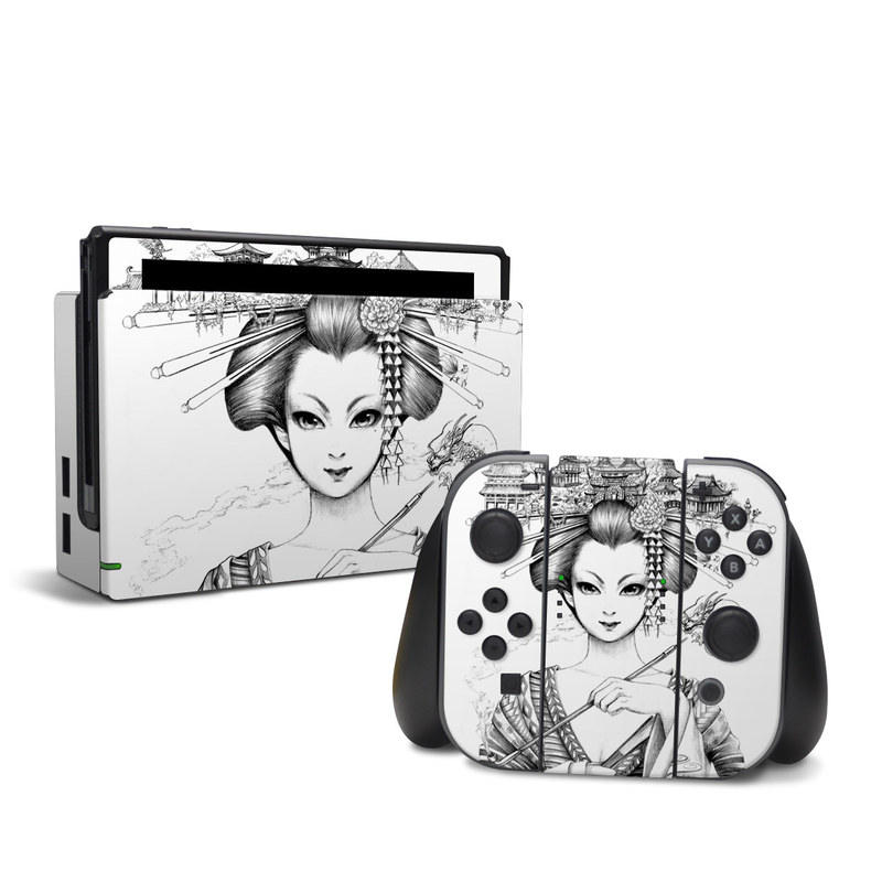 Download Geisha Sketch Nintendo Switch Skin Istyles