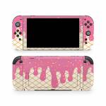 Strawberry Ice Cream Drip Nintendo Switch 2 Skin