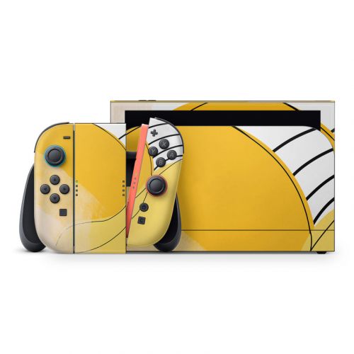 Abstract Yellow Nintendo Switch 2 Skin