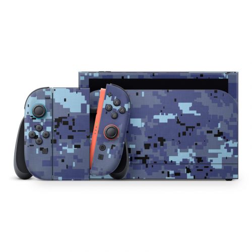 Digital Sky Camo Nintendo Switch 2 Skin