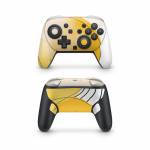 Abstract Yellow Nintendo Switch 2 Pro Controller Skin
