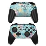 Abstract Ink Splatter Nintendo Switch Pro Controller Skin