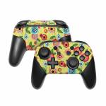 Button Flowers Nintendo Switch Pro Controller Skin