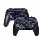 Digital Navy Camo Nintendo Switch Pro Controller Skin