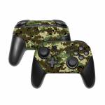Digital Woodland Camo Nintendo Switch Pro Controller Skin