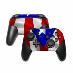 Puerto Rican Flag Nintendo Switch Pro Controller Skin
