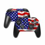 USA Flag Nintendo Switch Pro Controller Skin