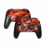 Flame Dragon Nintendo Switch Pro Controller Skin