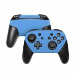 Solid State Blue Nintendo Switch Pro Controller Skin