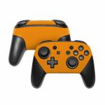 Solid State Orange Nintendo Switch Pro Controller Skin