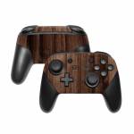 Stained Wood Nintendo Switch Pro Controller Skin