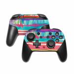 Watercolor Lines Nintendo Switch Pro Controller Skin