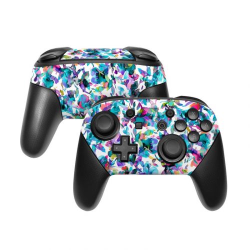 Aquatic Flowers Nintendo Switch Pro Controller Skin
