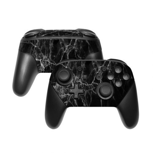 Black Marble Nintendo Switch Pro Controller Skin