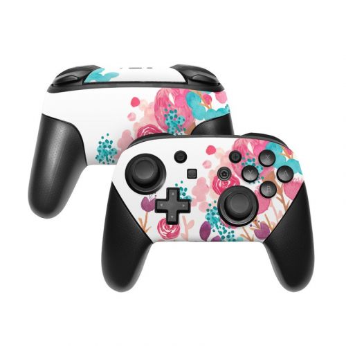 Blush Blossoms Nintendo Switch Pro Controller Skin