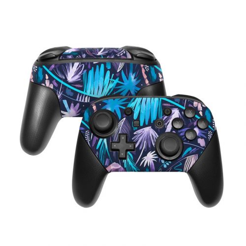 Brushstroke Palms Nintendo Switch Pro Controller Skin