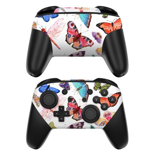 Butterfly Scatter Nintendo Switch Pro Controller Skin